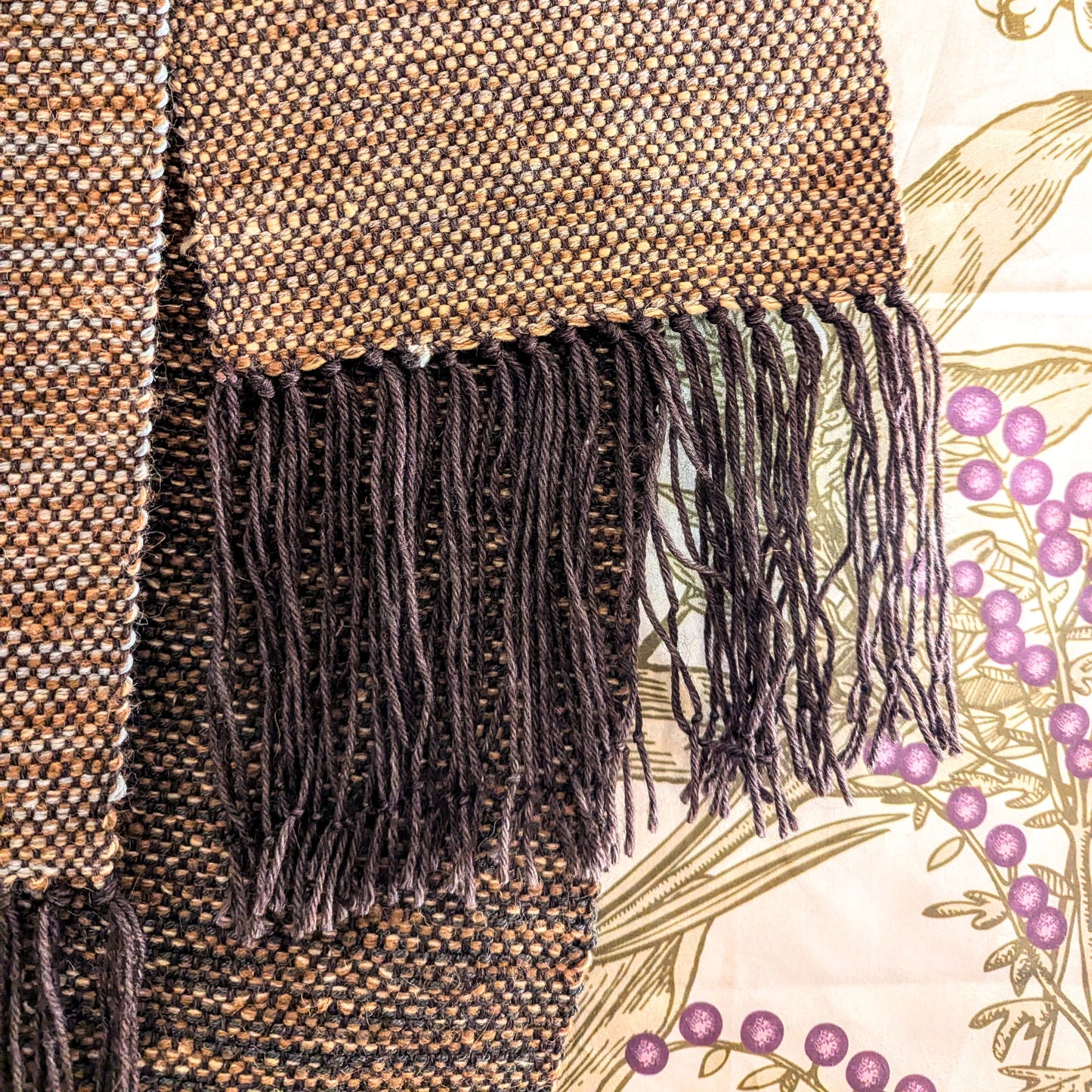 Season of the Sticks Handwoven Wool Scarf