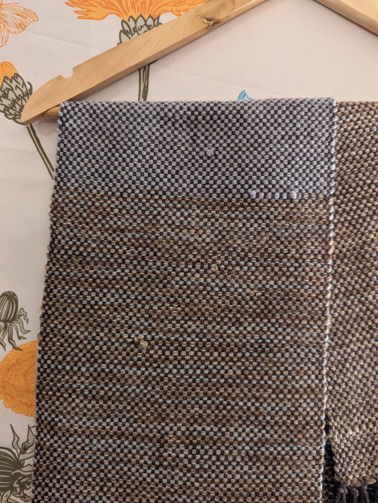 Season of the Sticks Handwoven Wool Scarf