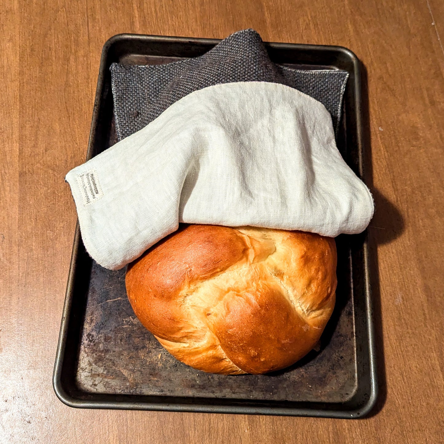 Scarlet Floral Challah Cover and Centerpiece
