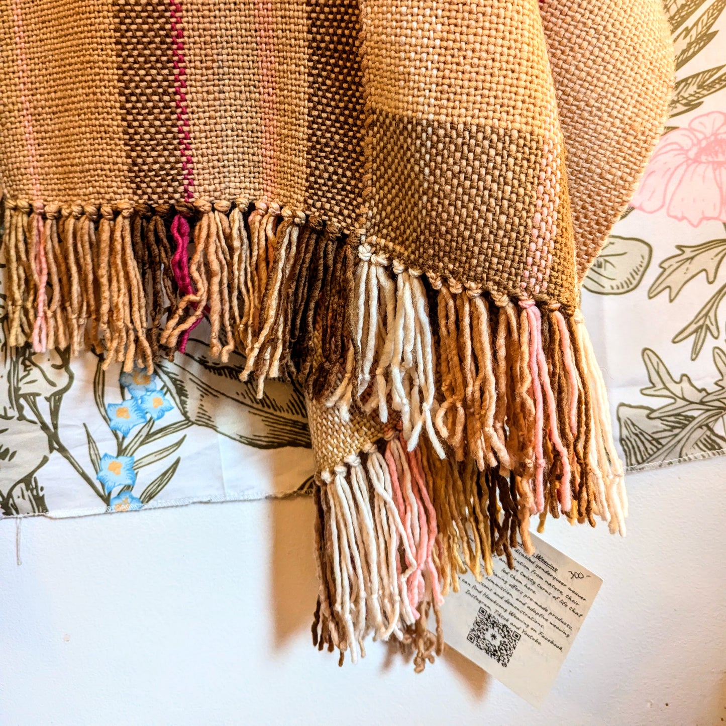 No Matter Which Way the Cookie Crumbles Hand-dyed and Handwoven Shawl