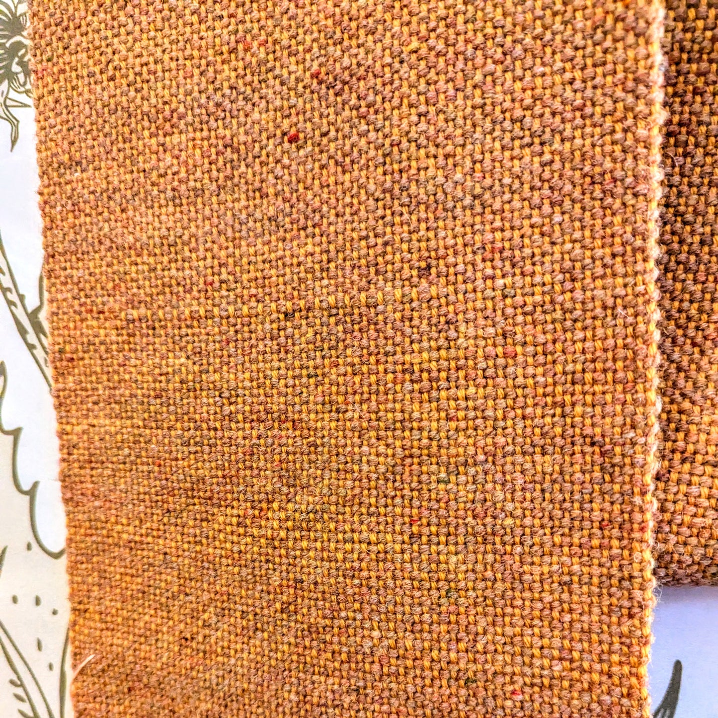 Autumn Goldenrod Wool Handwoven Scarf