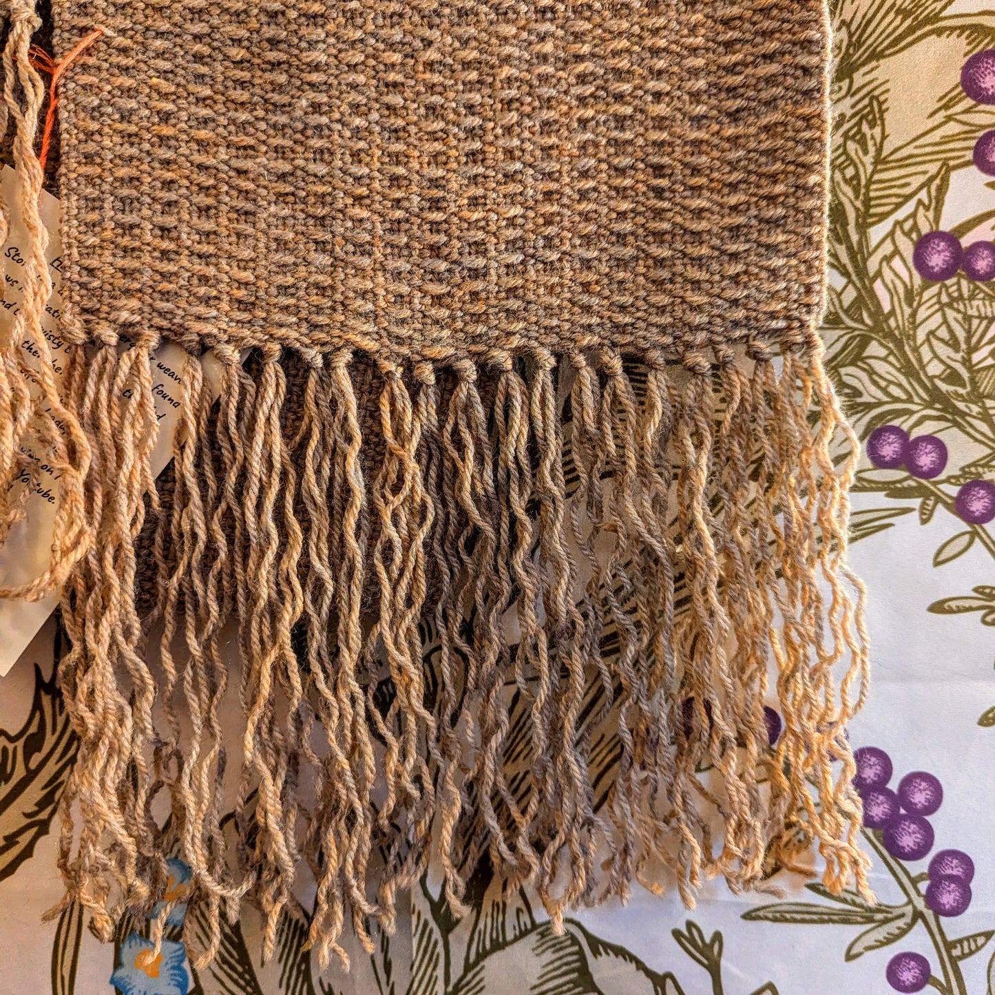 Sand Waves Handwoven Wool Scarf