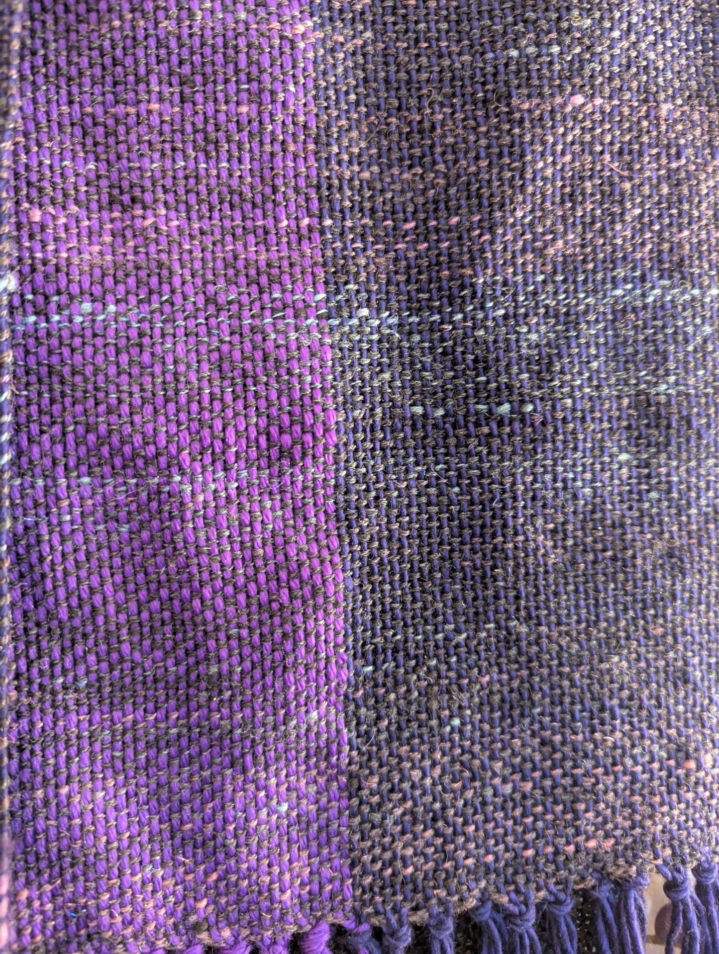 Aurora Borealis Handspun and Handwoven Scarf