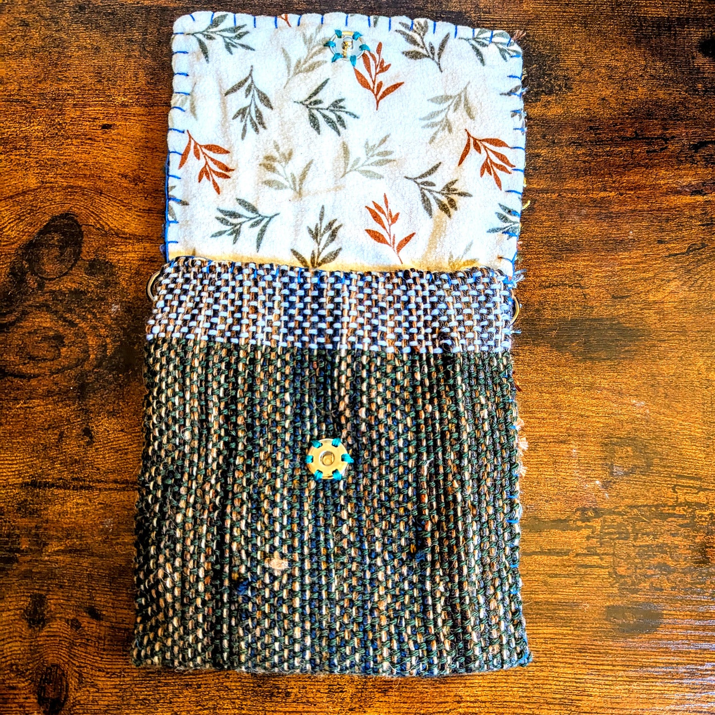 Blue Floof Beaded Tarot Bag