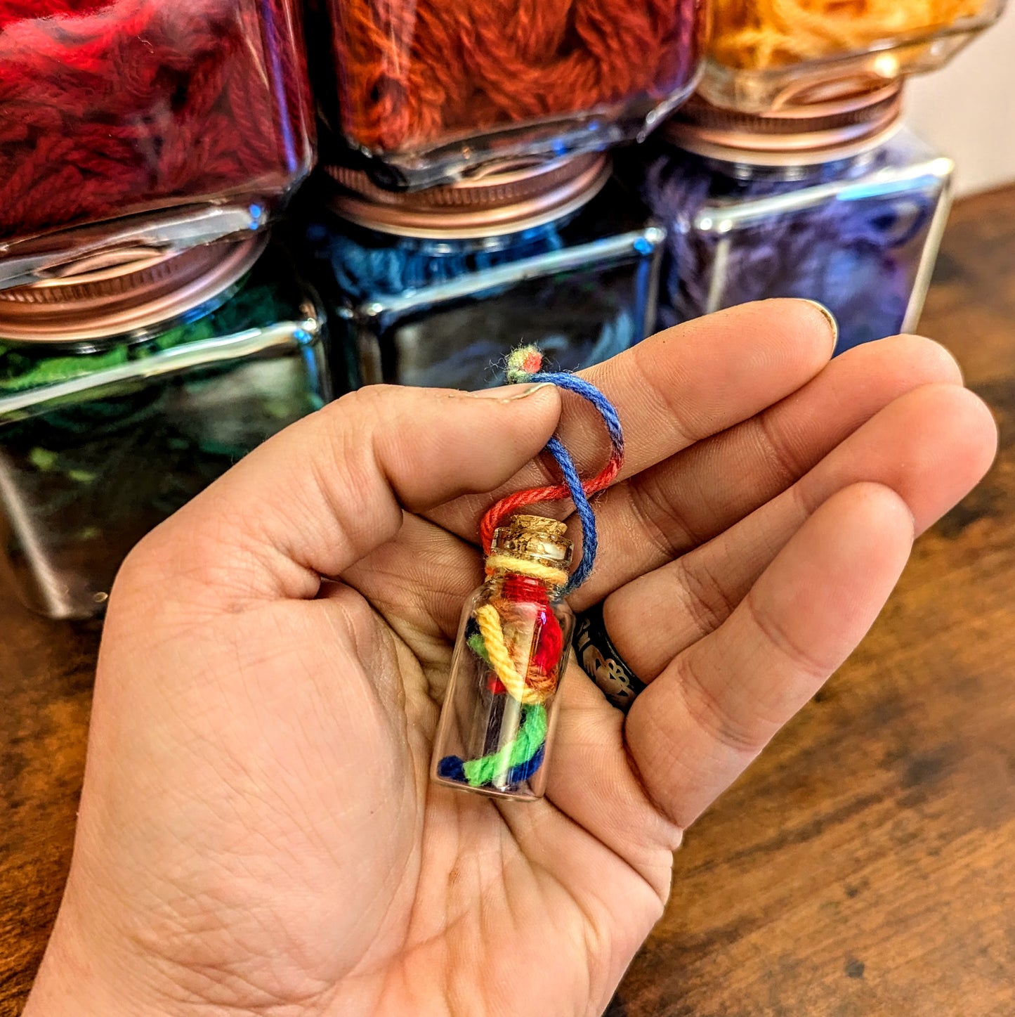 Rainbow Pride Vial Ornaments
