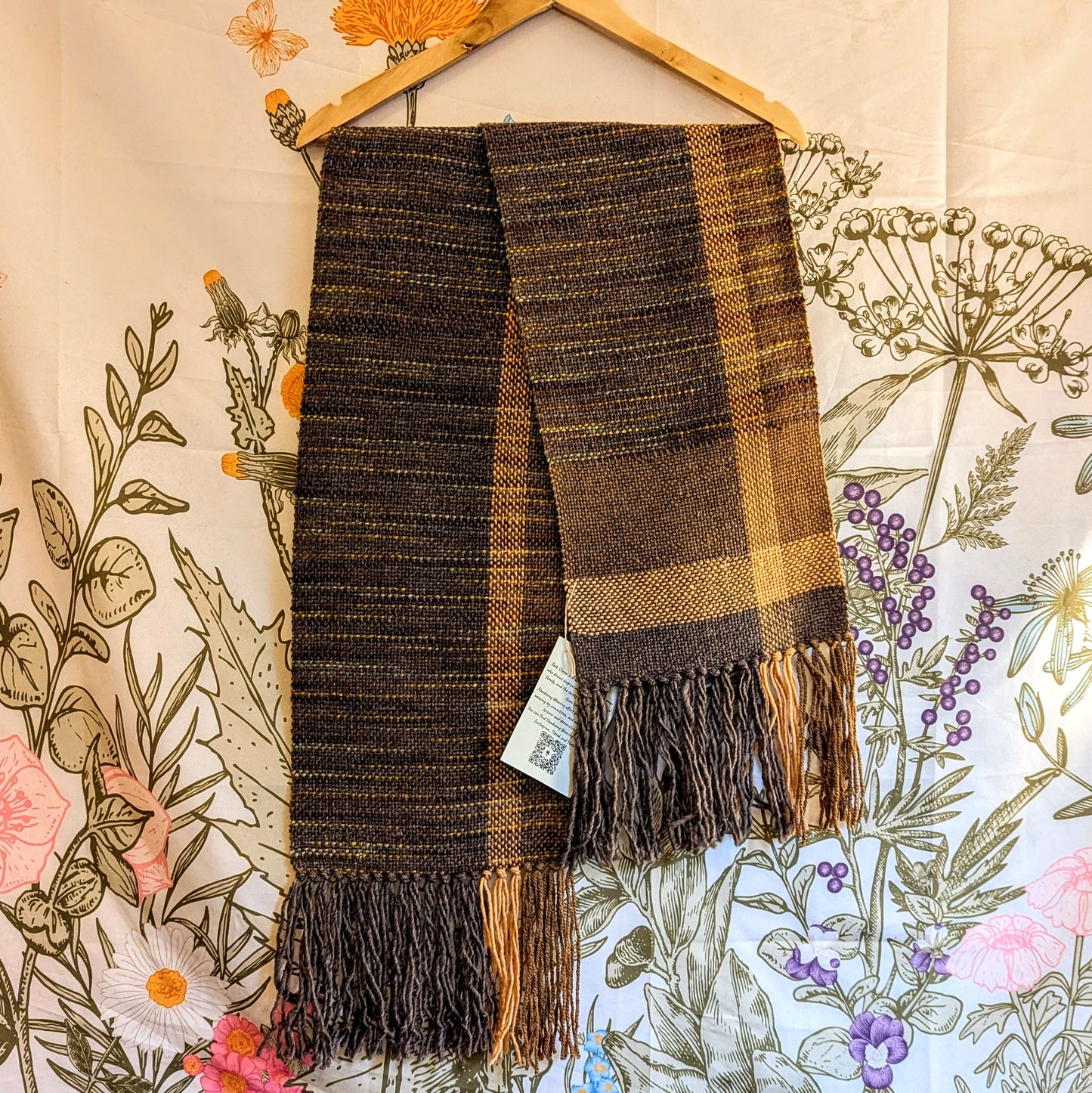 Tweed Lad Handwoven Wool and Cotton Scarf