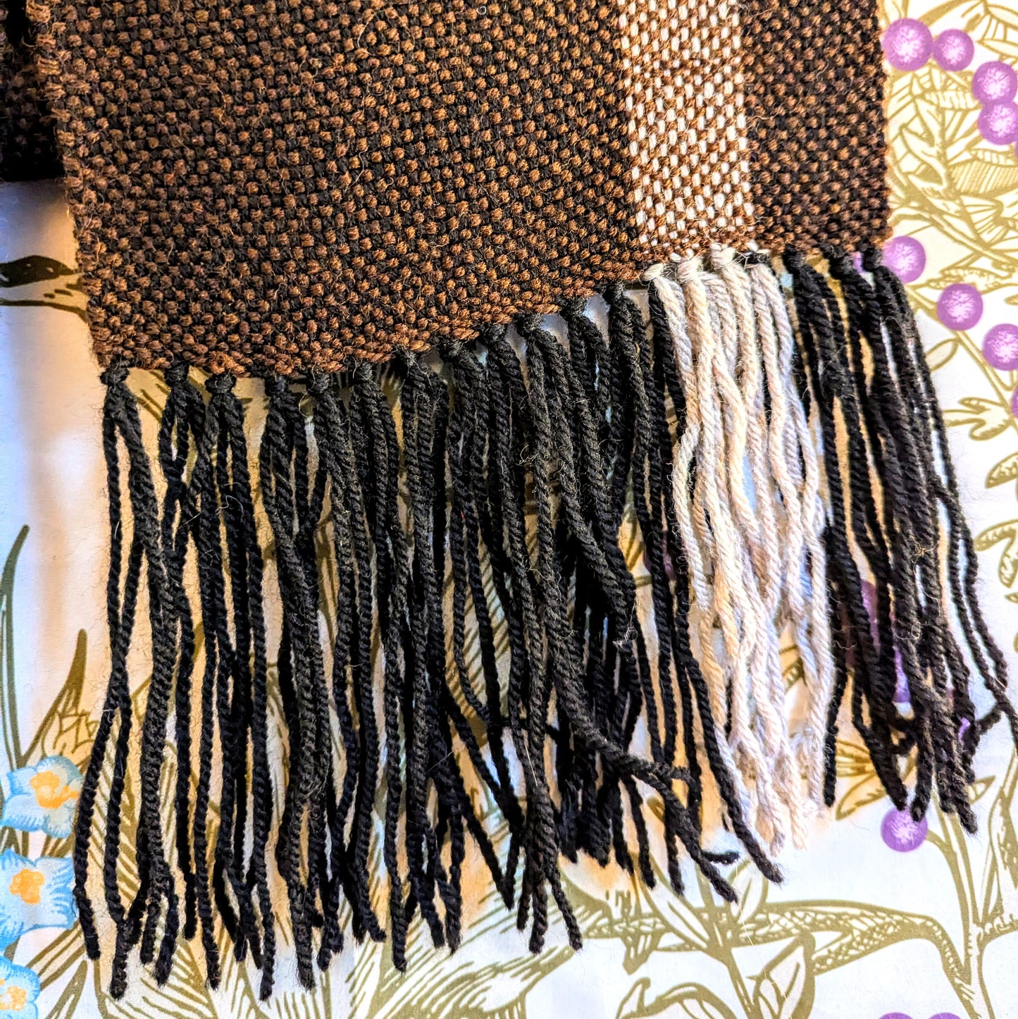 Silver Streak Handwoven Scarf