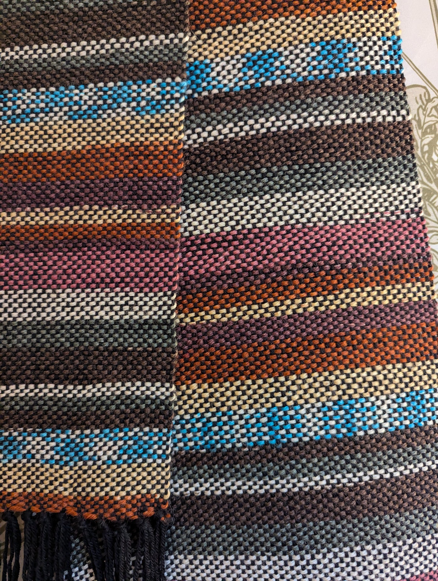 Desert Night Handwoven Merino Blend Scarf