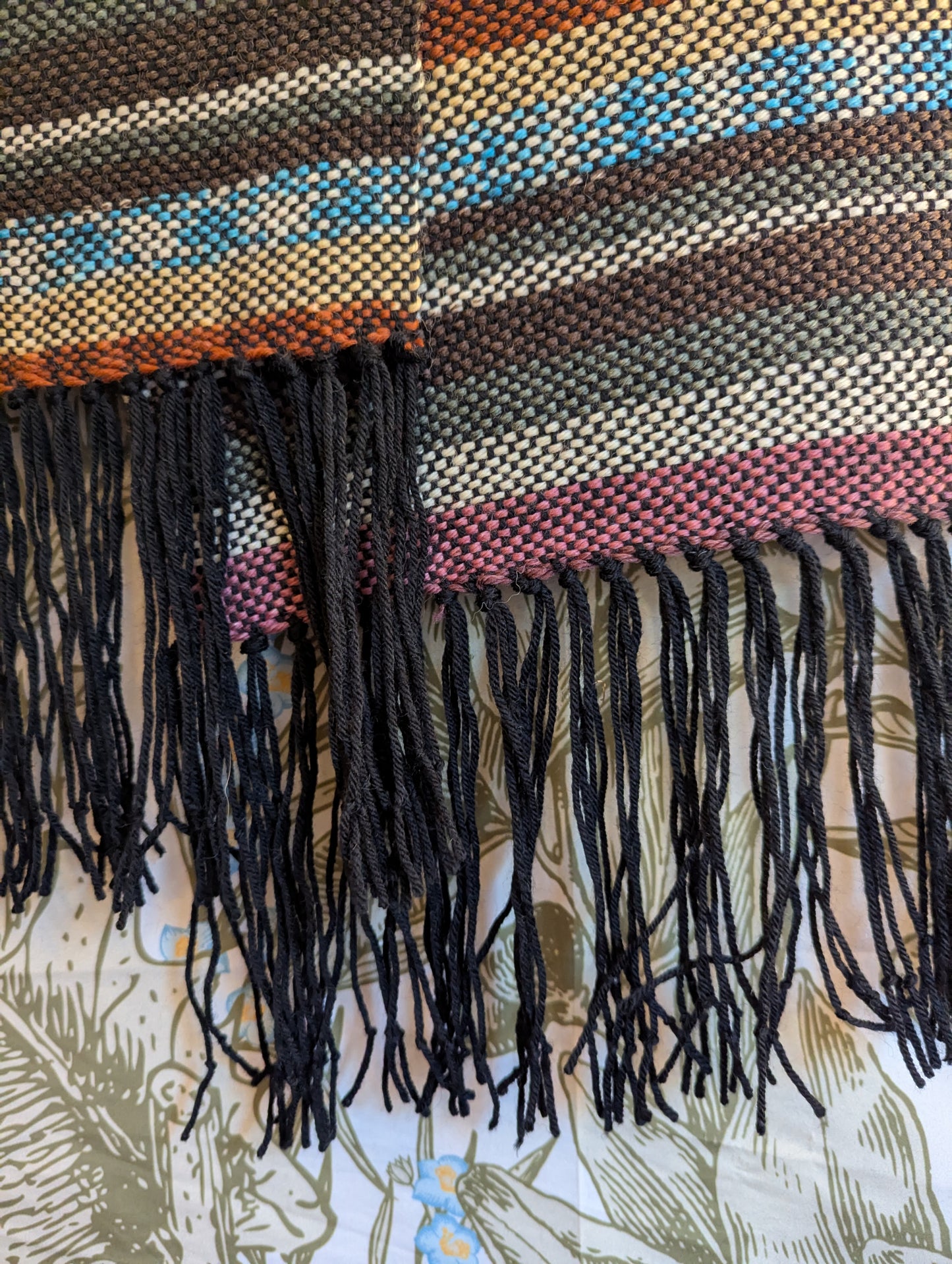 Desert Night Handwoven Merino Blend Scarf