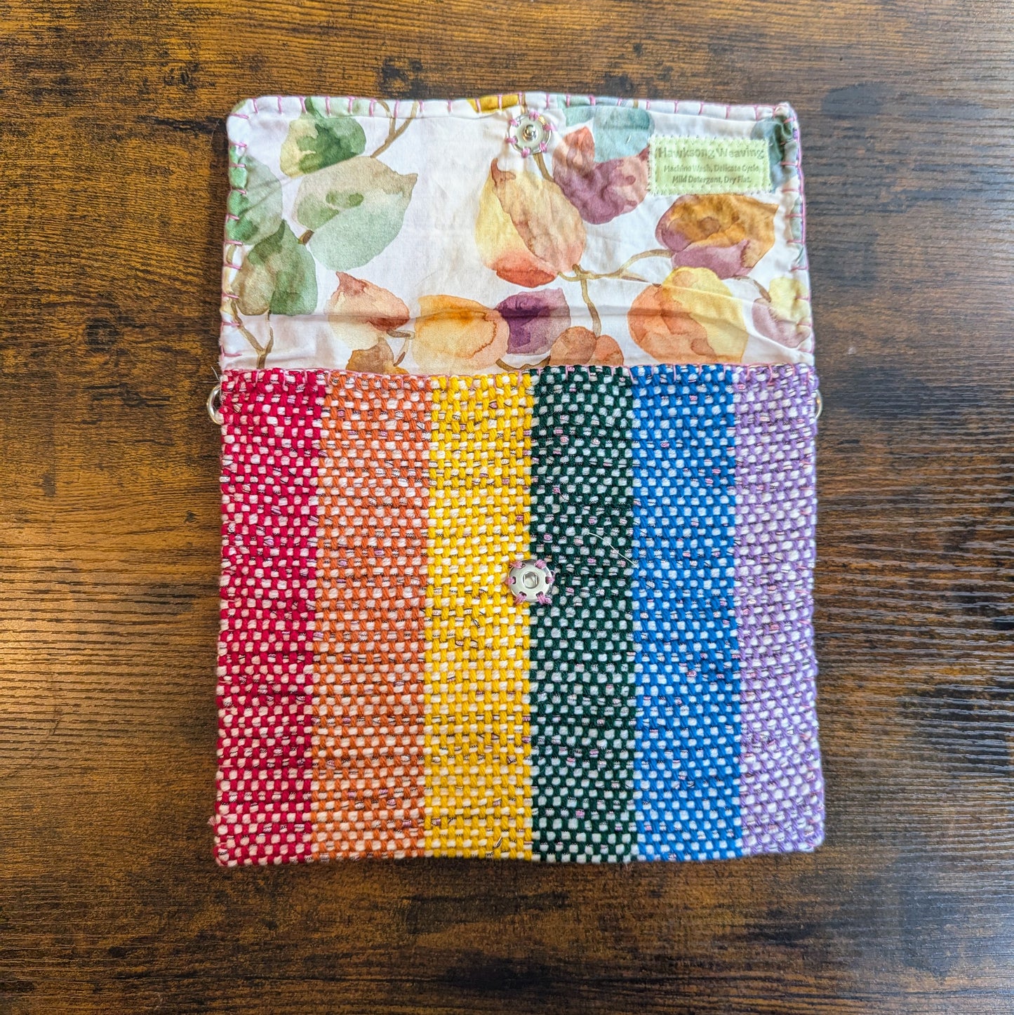 Purple Sparkle Fleck Rainbow Messenger Bag 10x8.5