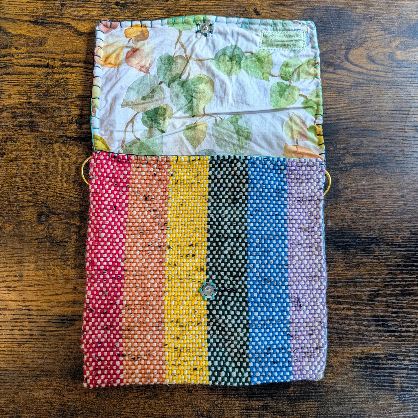 Stone Fleck Rainbow Messenger Bag 10x10
