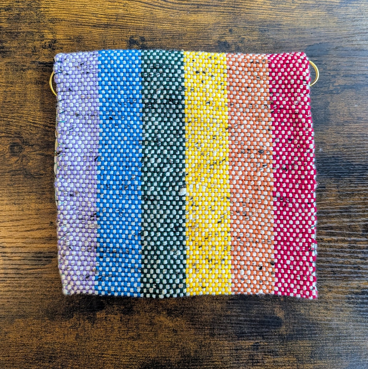Stone Fleck Rainbow Messenger Bag 10x10