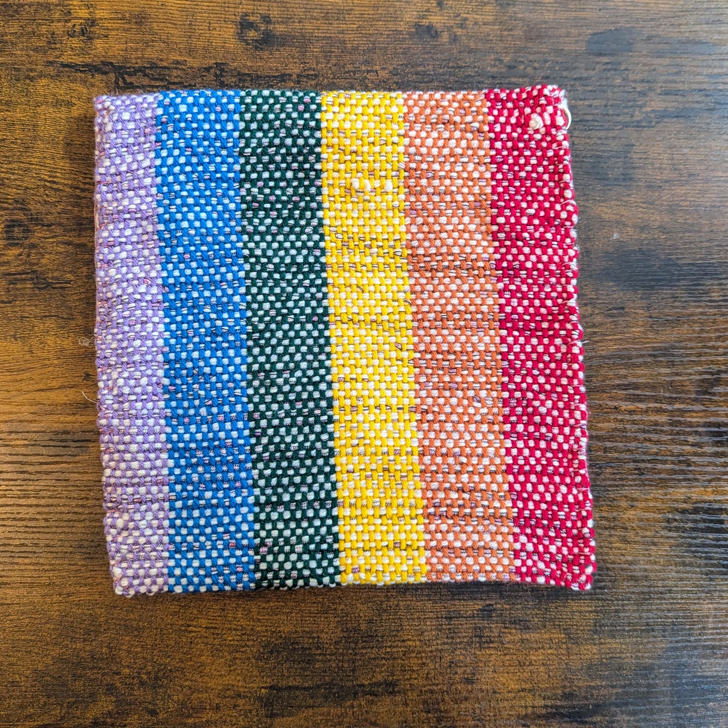 Purple Sparkle Fleck Rainbow Messenger Bag 10x10.5
