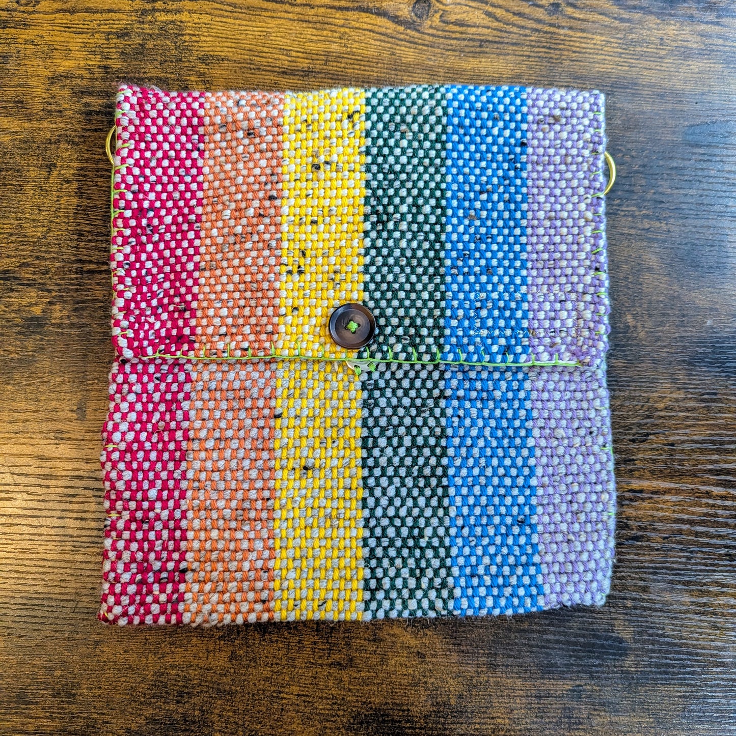 Stone Fleck Rainbow Messenger Bag 11x11