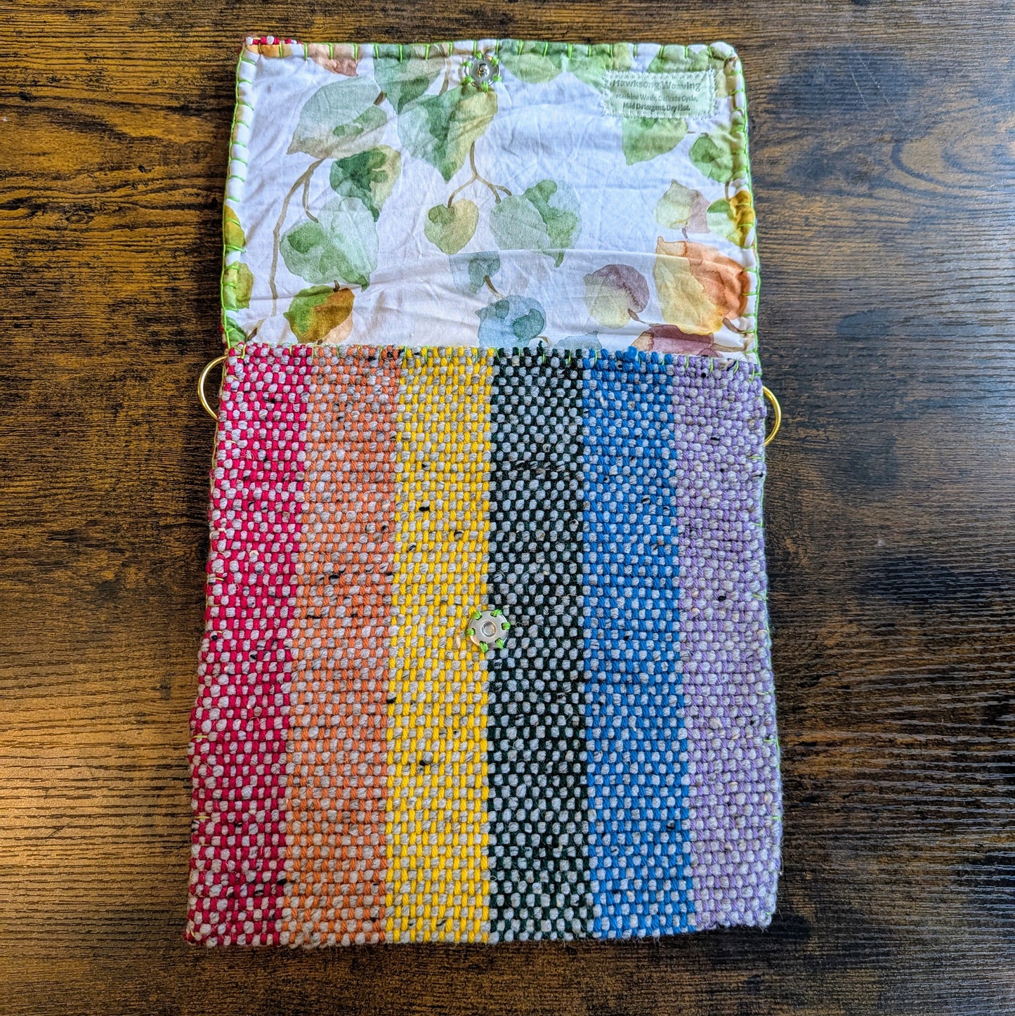 Stone Fleck Rainbow Messenger Bag 11x11