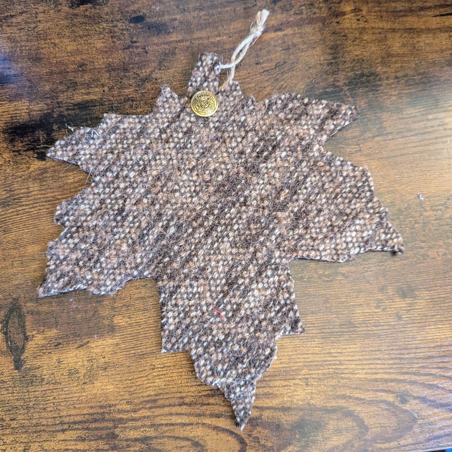 Handwoven Felted Wool Maple Leaf Wall Hangings