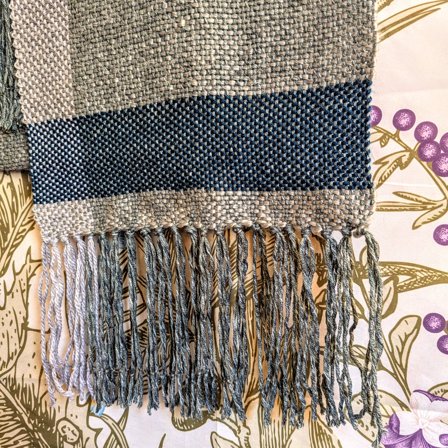 Silver Steel Strong Hypoallergenic Handwoven Scarf
