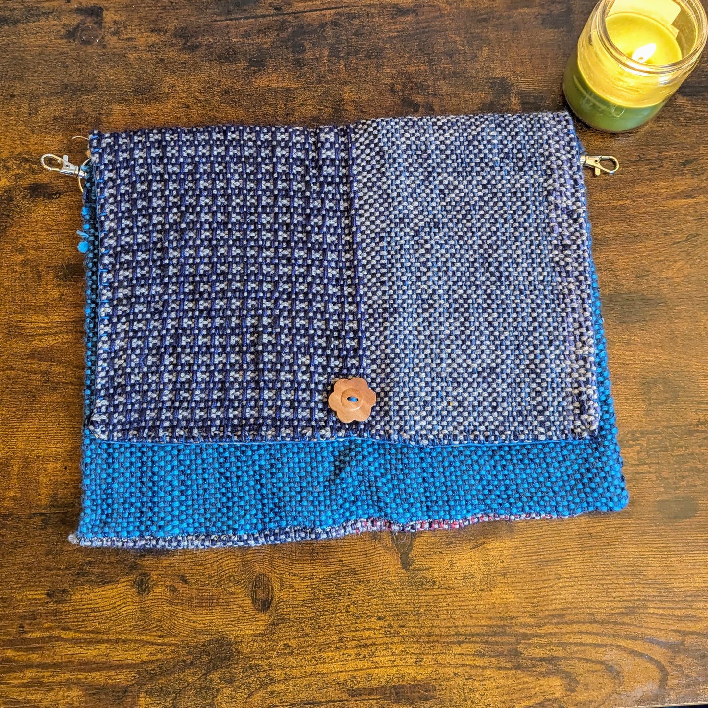 Pansy Purple Handwoven Messenger Bag