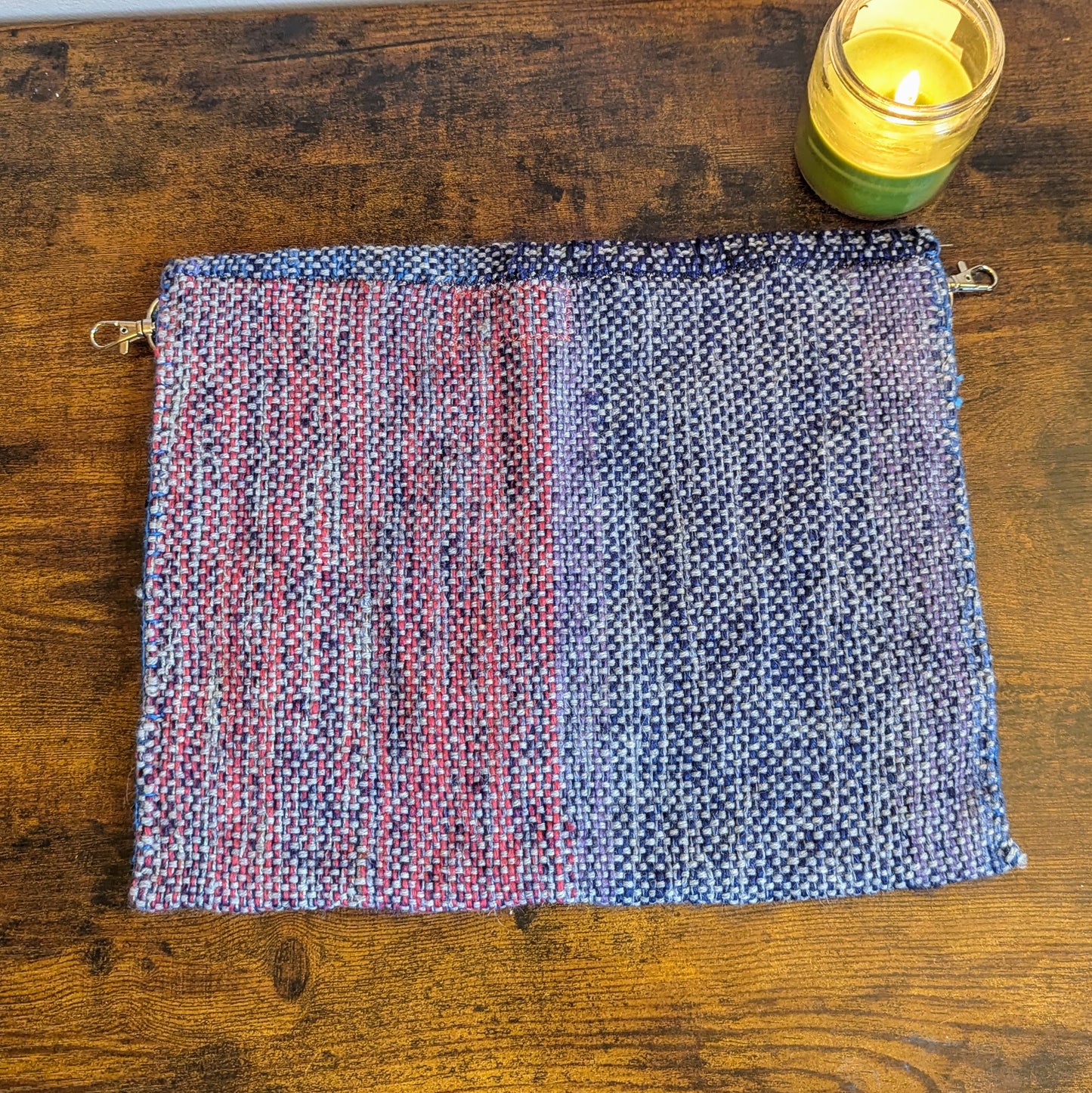 Pansy Purple Handwoven Messenger Bag