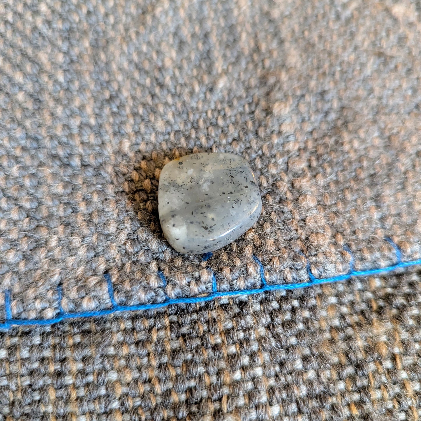 Sodalite of the Deep Earth Handwoven Wool Bag