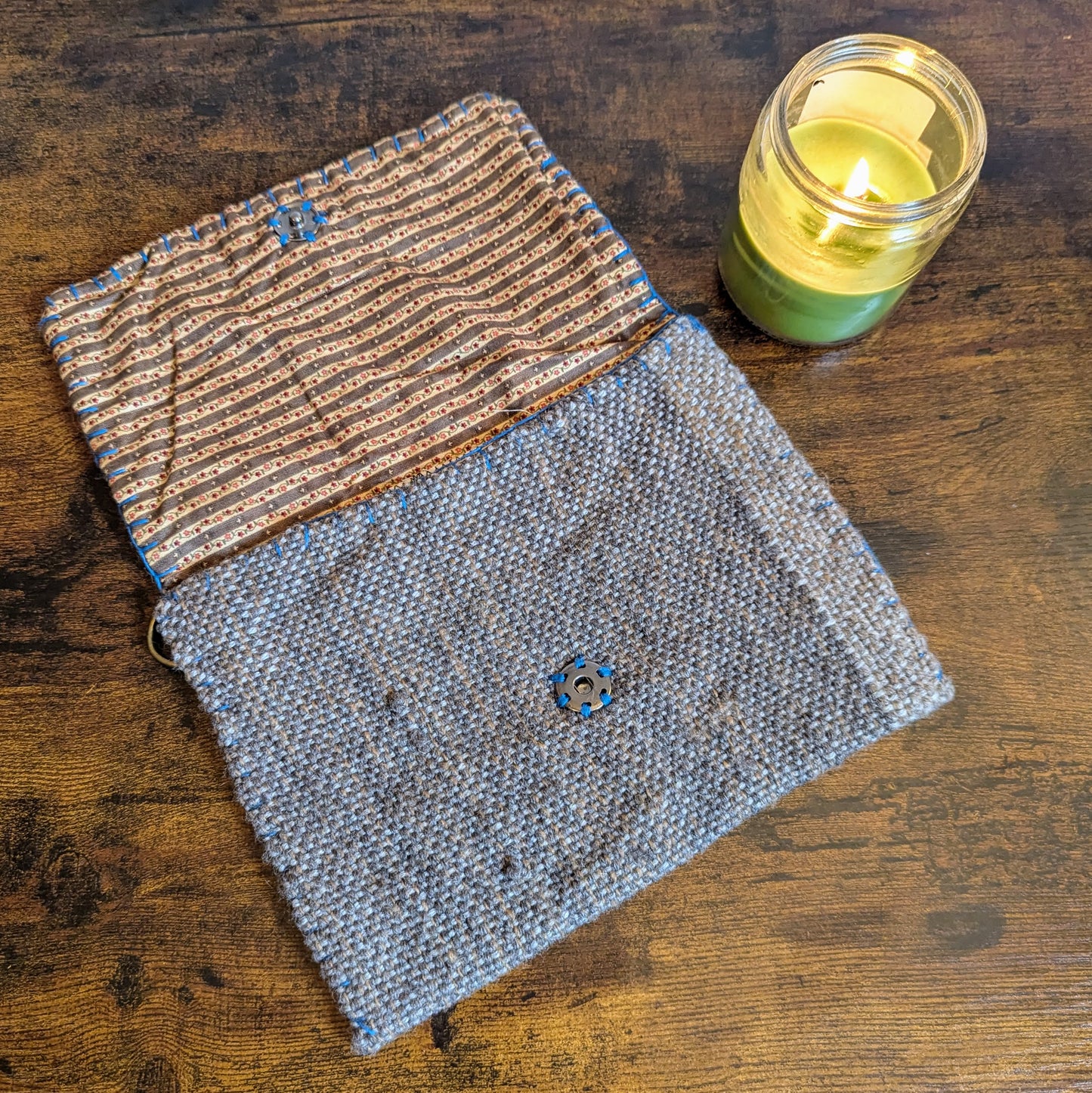 Sodalite of the Deep Earth Handwoven Wool Bag