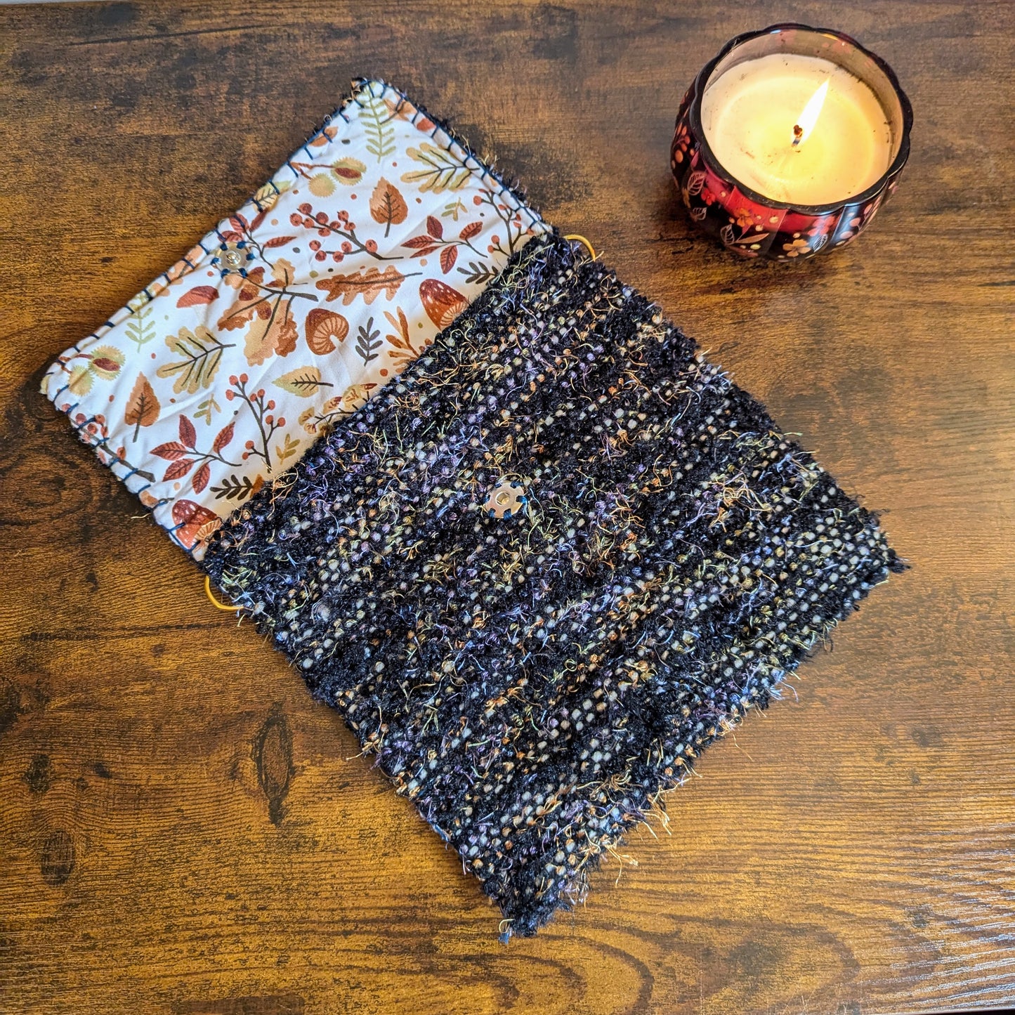 Halloween Mushroom Handwoven Handbag
