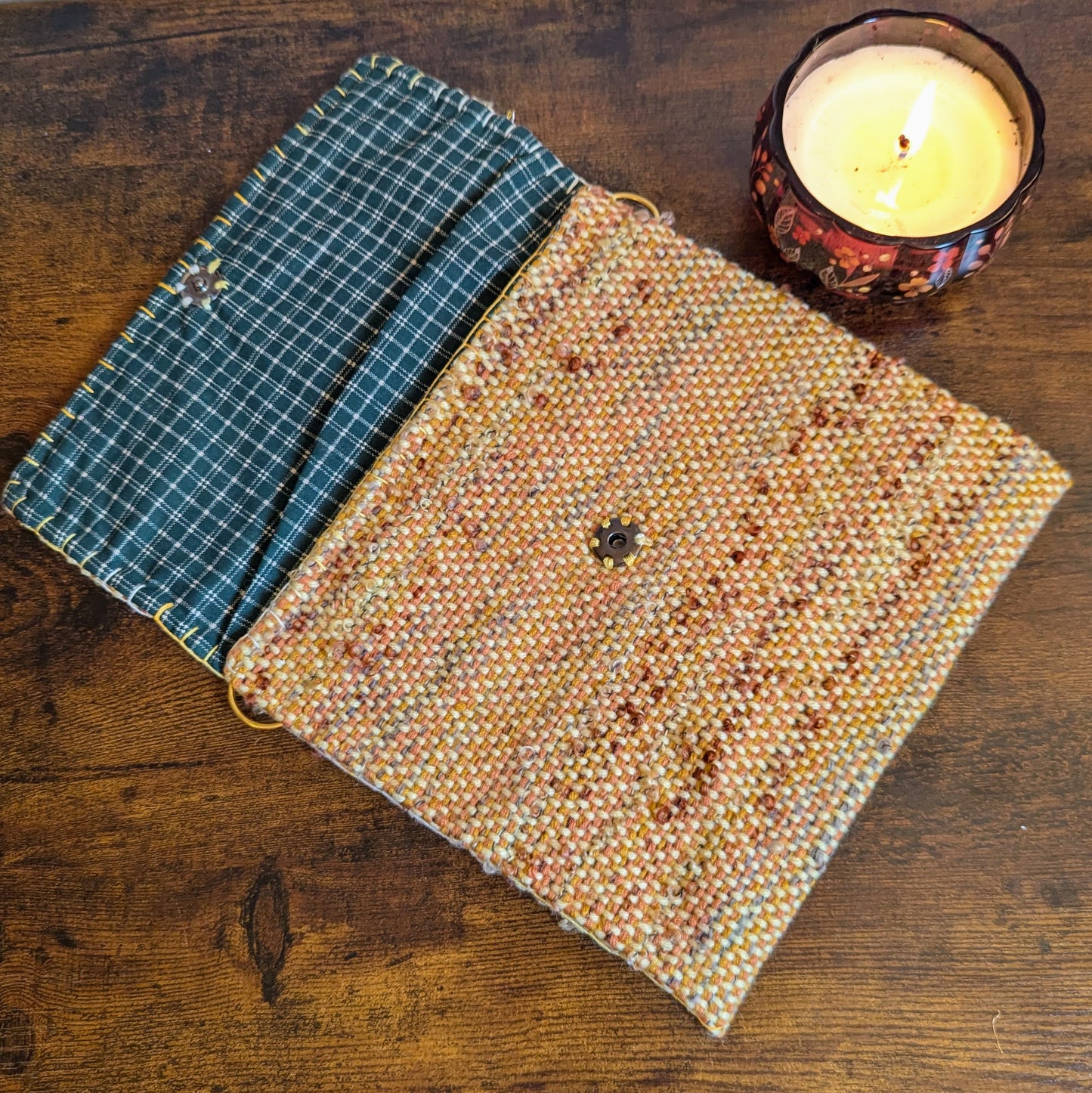 Faded Autumn Mists Handwoven Handbag