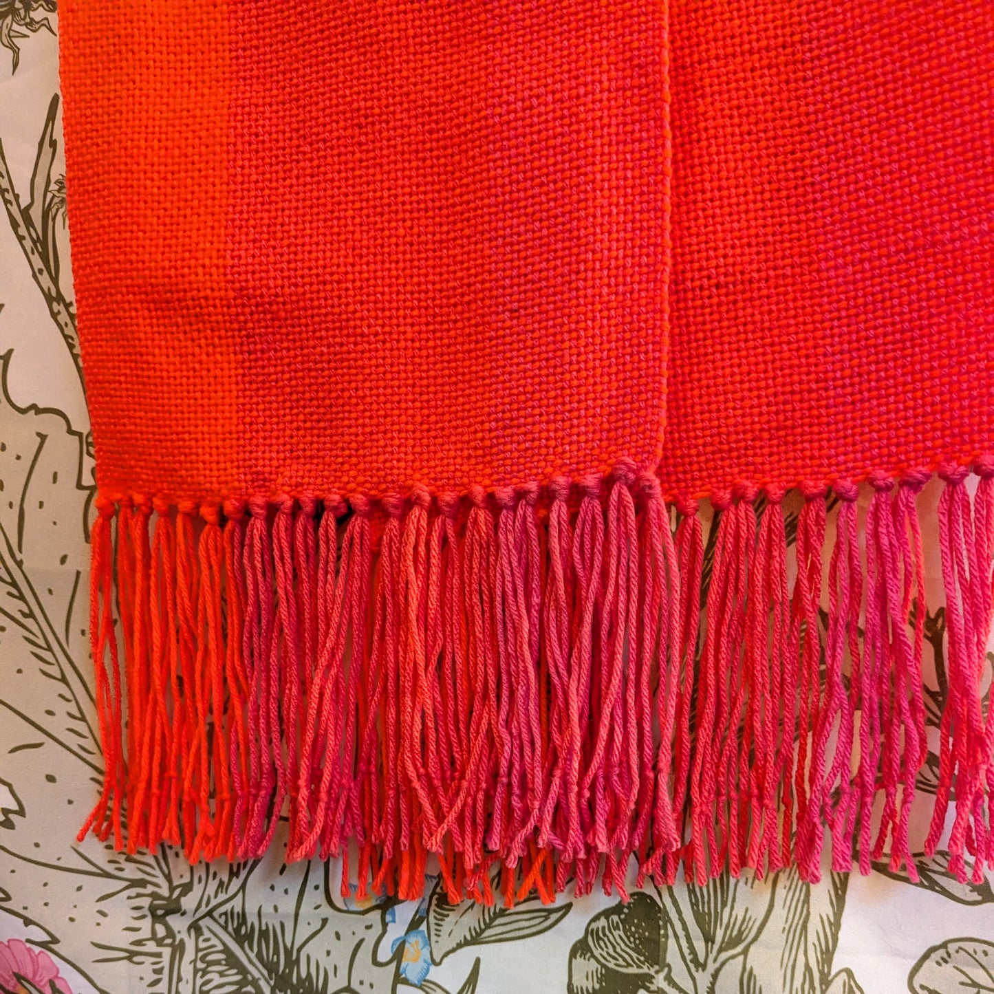 Neon Pink Handwoven Hypoallergenic Scarf