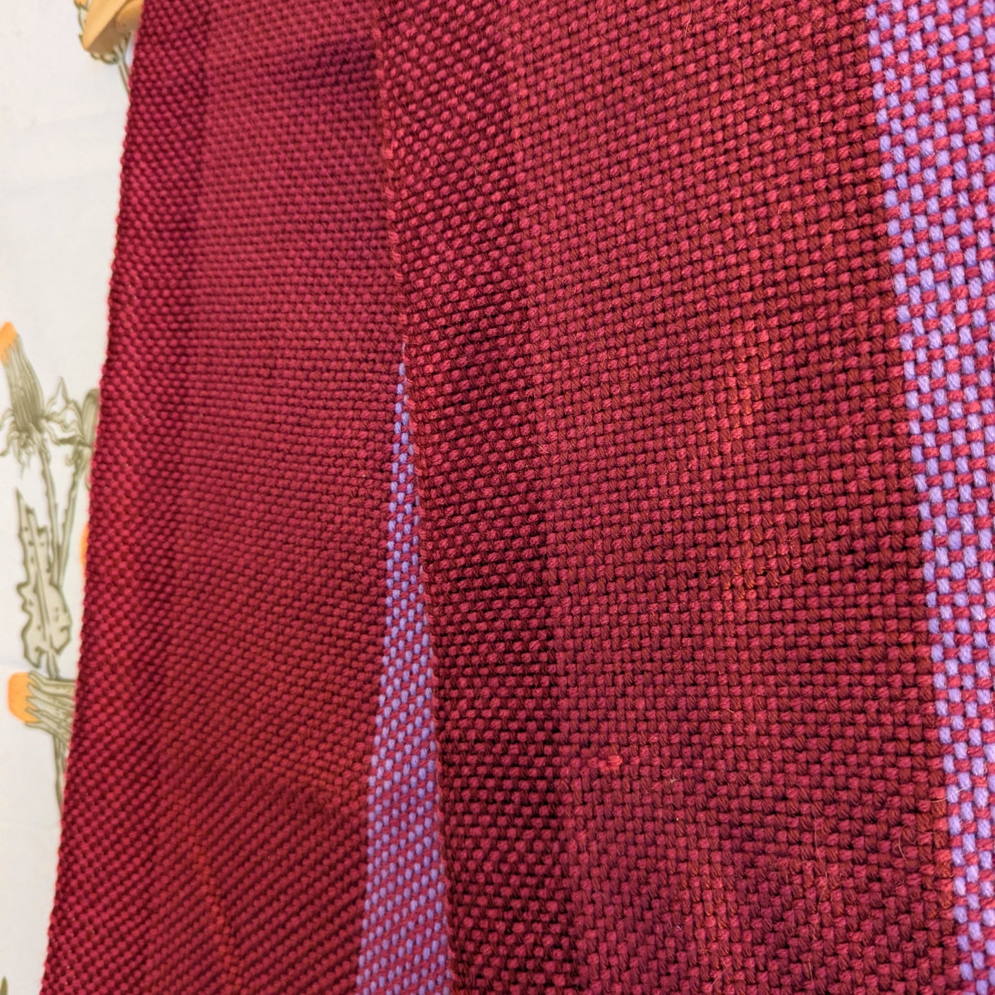 Raspberry Rover Handwoven Hypoallergenic Scarf