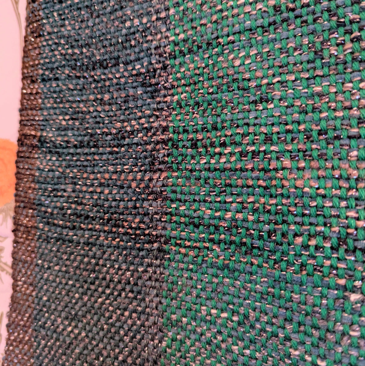Sparkling Forest Path Hypoallergenic Handwoven Table Runner or Weaving Blank
