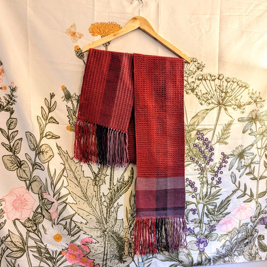 Pink Pony Girl Angora Merino Handwoven Scarf
