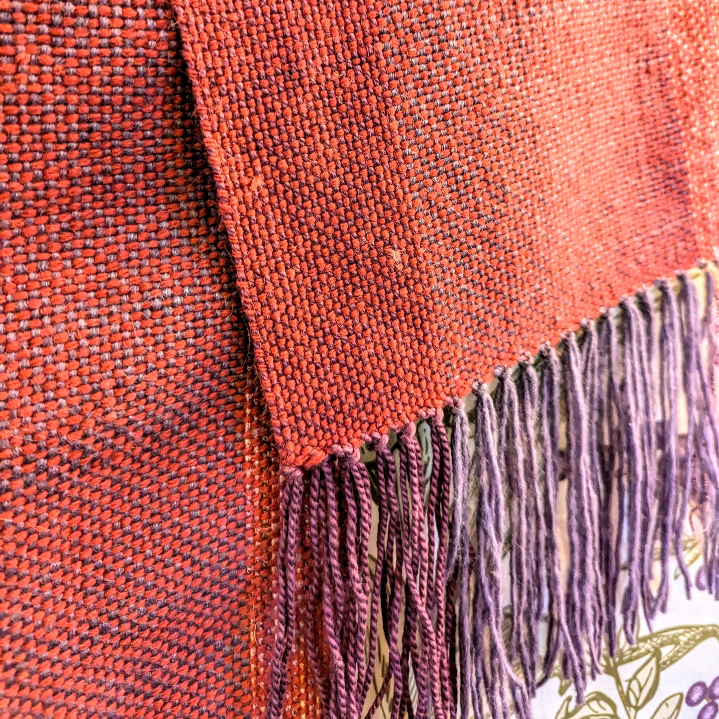 Dawn Blush Angora Merino Handwoven Scarf