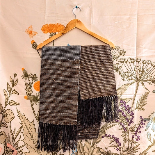 Season of the Sticks Handwoven Wool Scarf