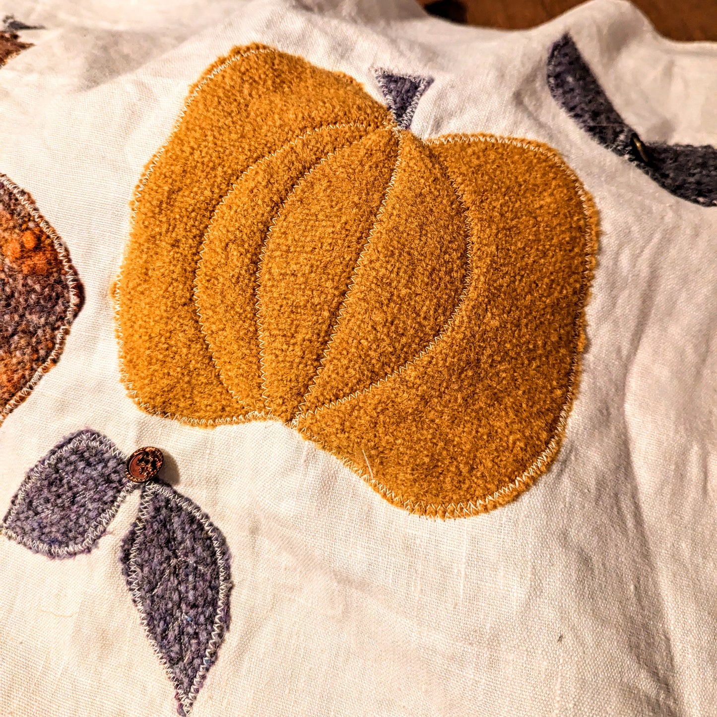 Gourd-geous Applique Challah Cover and Centerpiece