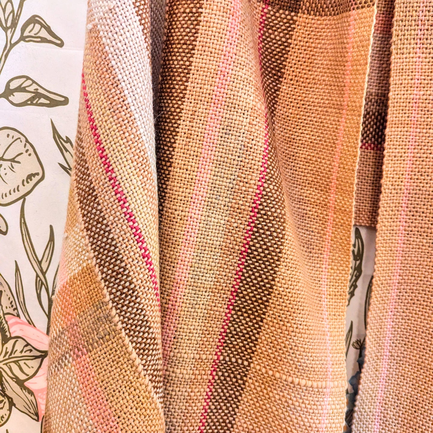 No Matter Which Way the Cookie Crumbles Hand-dyed and Handwoven Shawl