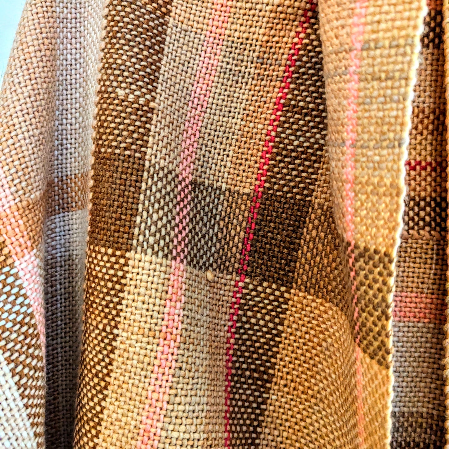 No Matter Which Way the Cookie Crumbles Hand-dyed and Handwoven Shawl