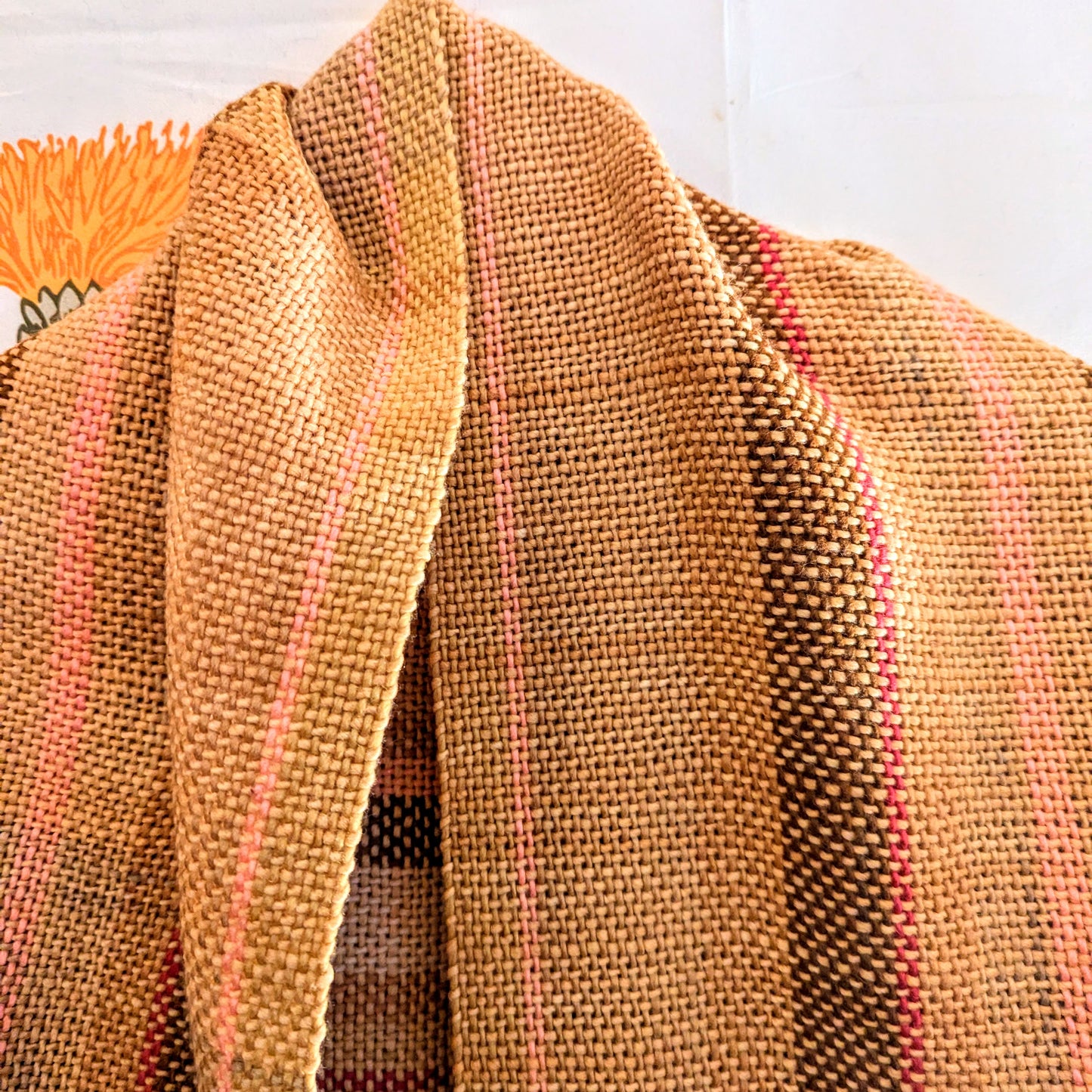 No Matter Which Way the Cookie Crumbles Hand-dyed and Handwoven Shawl
