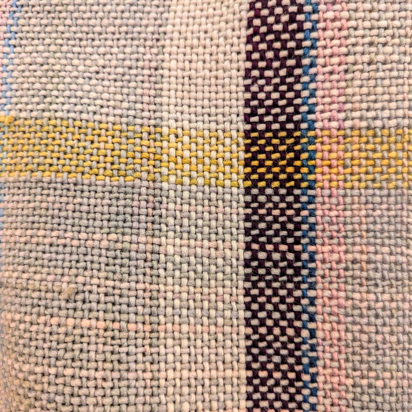 Faerie Plaid Hand-dyed and Handwoven Shawl