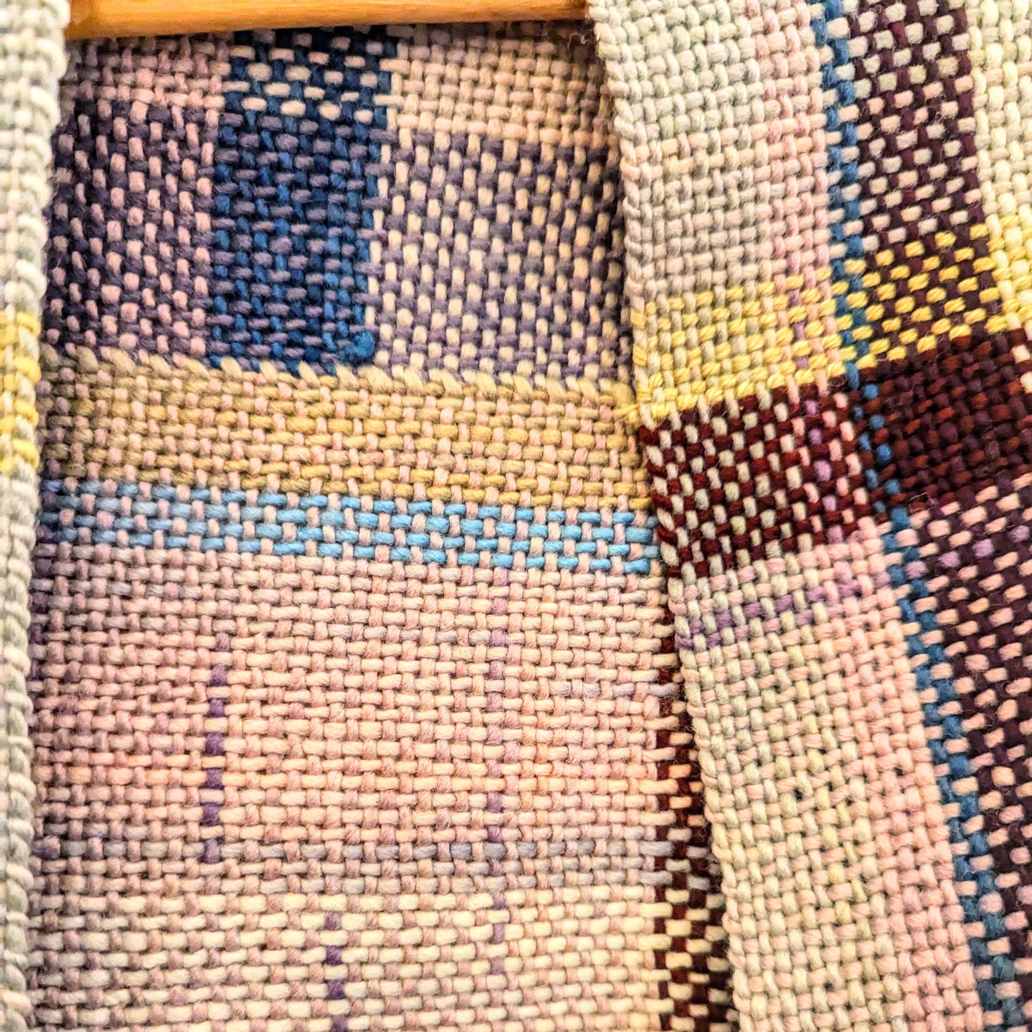 Faerie Plaid Hand-dyed and Handwoven Shawl