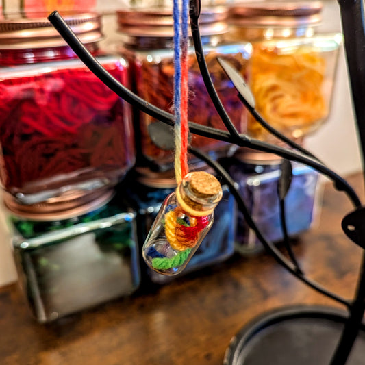 Rainbow Pride Vial Ornaments