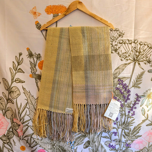 Daffodil Yellow Hand-dyed and Handwoven Scarf