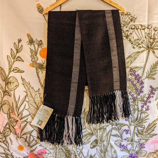Silver Streak Handwoven Scarf