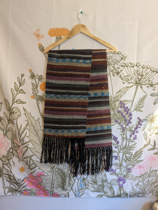 Desert Night Handwoven Merino Blend Scarf