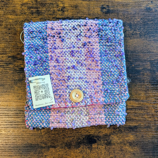 Trans Pride Handbag- Purple Nubby Yarn