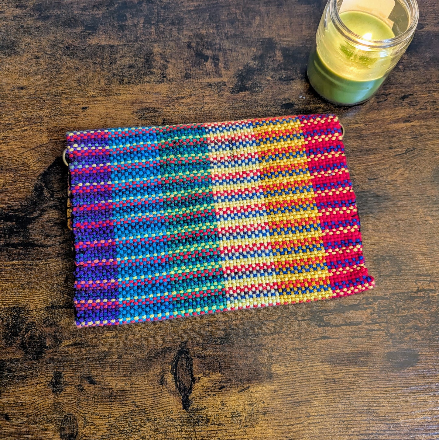 Primary Rainbow Small Handwoven Bag