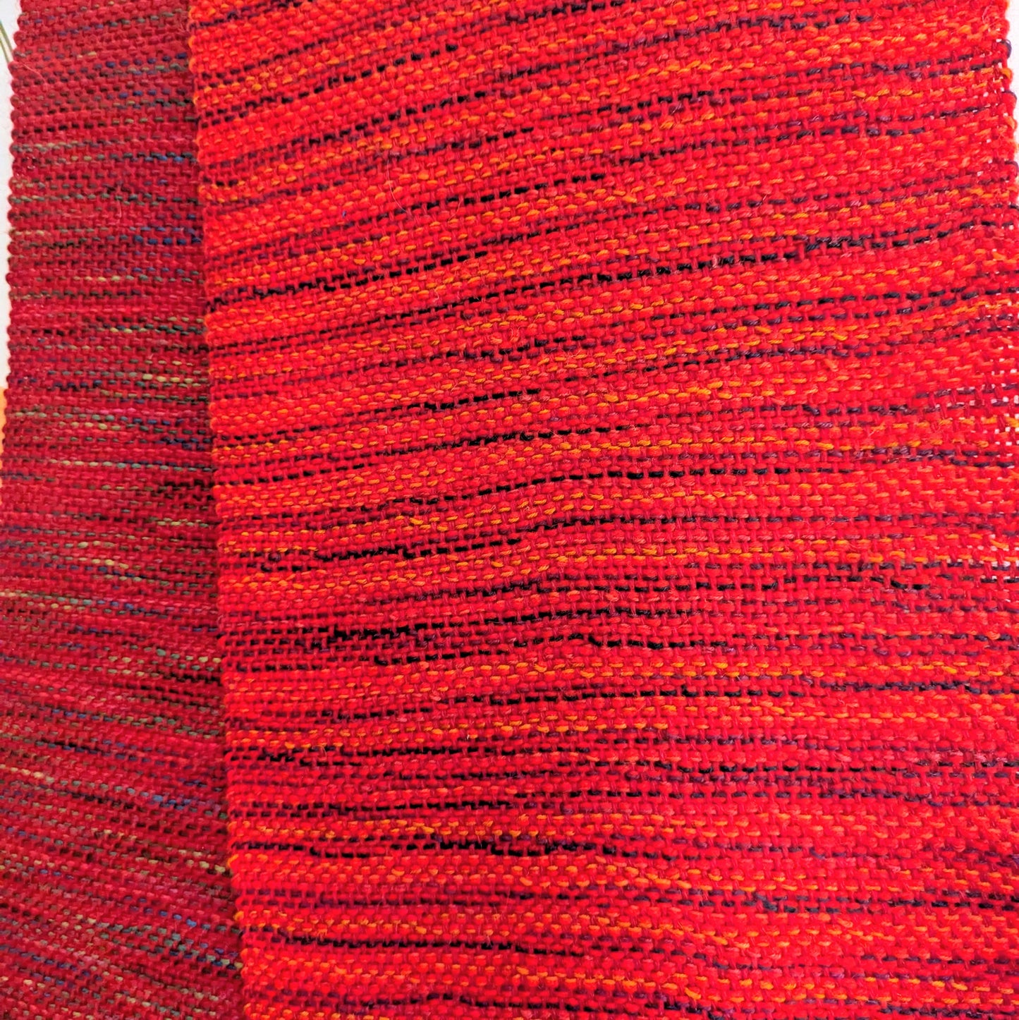 Scarlet Maple Handwoven Wool Scarf