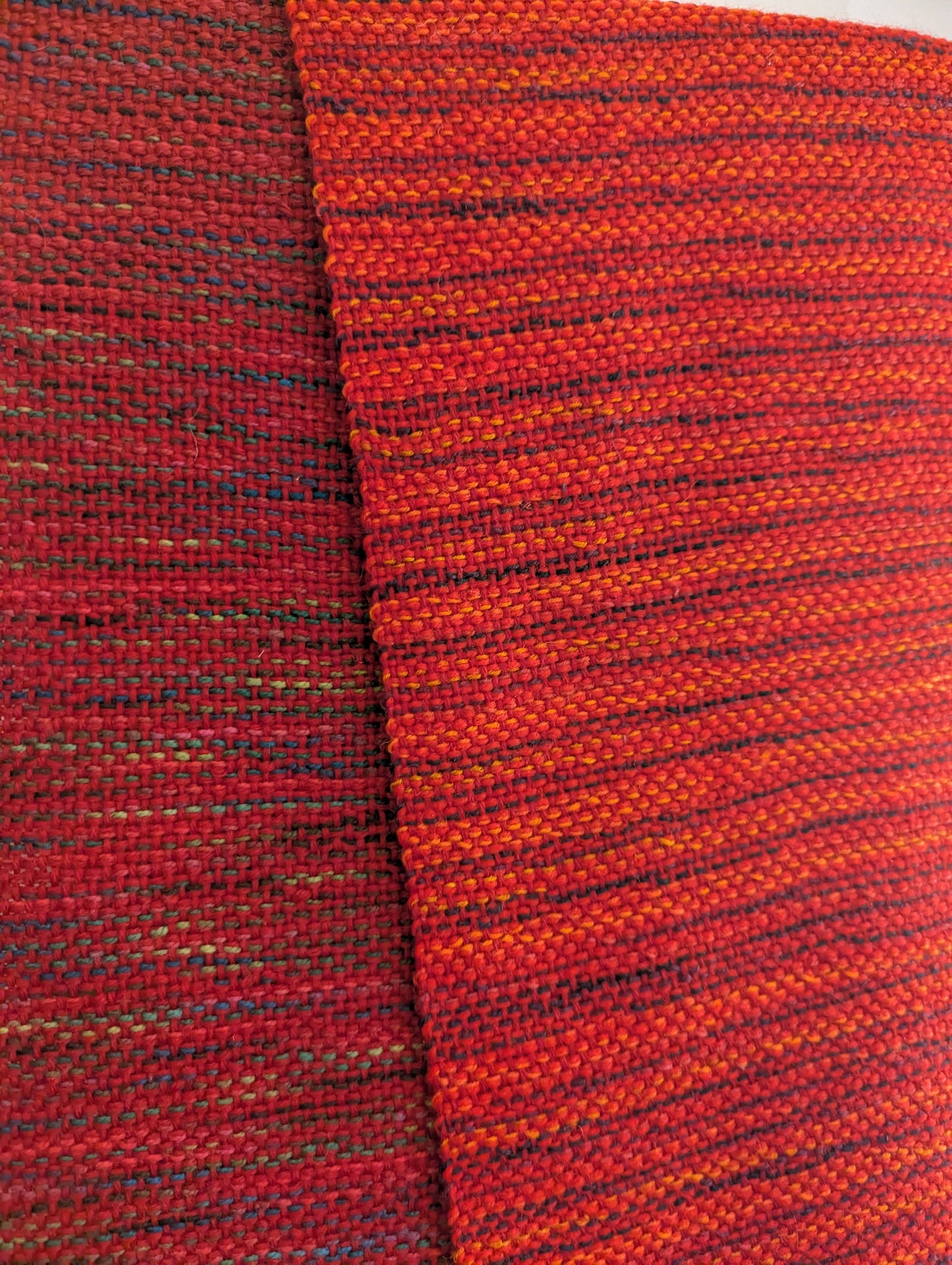Scarlet Maple Handwoven Wool Scarf