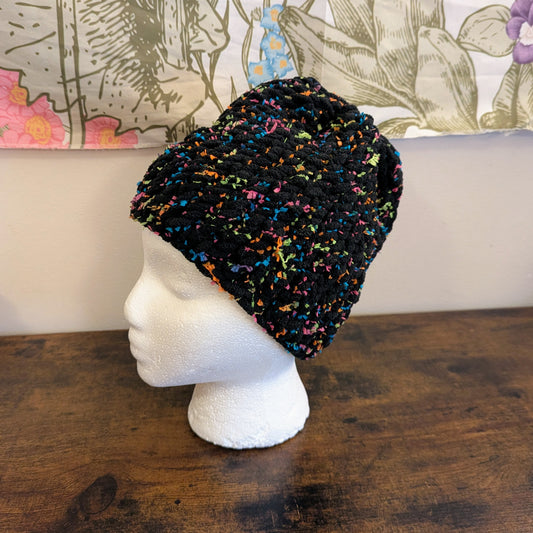 Black Neon Hypoallergenic Hat by More Life Curiosities