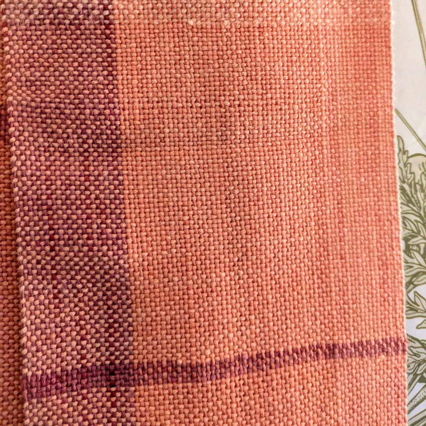 Bumblebee Pink Hand-dyed, Hand-embroidered and Handwoven Scarf