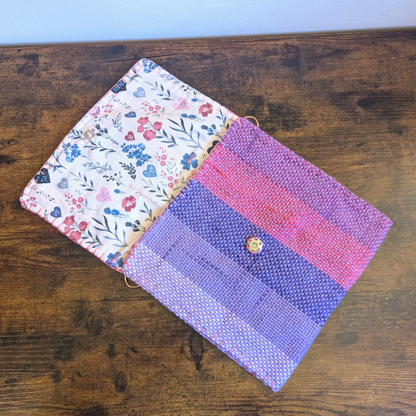 Potted Pink Handwoven Shoulder Bag